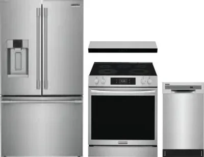 4 Piece Package Includes Refrigerator, Range, Hood And Dishwasher