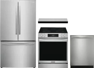 4 Piece Package Includes Refrigerator, Range, Hood And Dishwasher