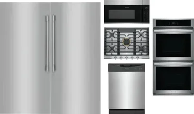 6 Piece Package Includes Refrigerator, Freezer, Cooktop, Wall Oven, Microwave And Dishwasher