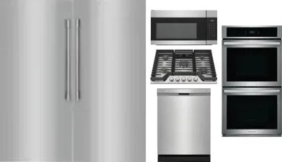 6 Piece Package Includes Refrigerator, Freezer, Cooktop, Wall Oven, Microwave And Dishwasher