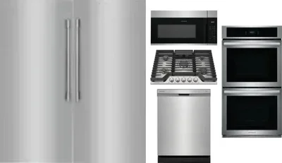 6 Piece Package Includes Refrigerator, Freezer, Cooktop, Wall Oven, Microwave And Dishwasher