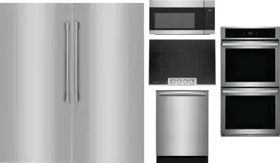 6 Piece Package Includes Refrigerator, Freezer, Cooktop, Wall Oven, Microwave And Dishwasher