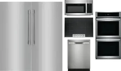 6 Piece Package Includes Refrigerator, Freezer, Cooktop, Wall Oven, Microwave And Dishwasher