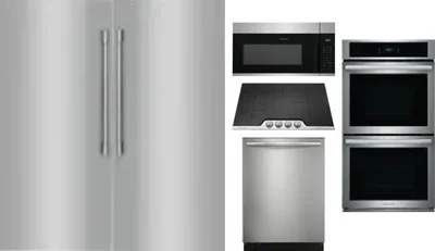 6 Piece Package Includes Refrigerator, Freezer, Cooktop, Wall Oven, Microwave And Dishwasher