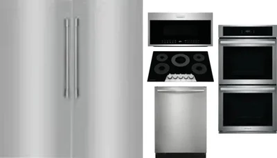 6 Piece Package Includes Refrigerator, Freezer, Cooktop, Wall Oven, Microwave And Dishwasher
