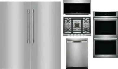 6 Piece Package Includes Refrigerator, Freezer, Cooktop, Wall Oven, Microwave And Dishwasher