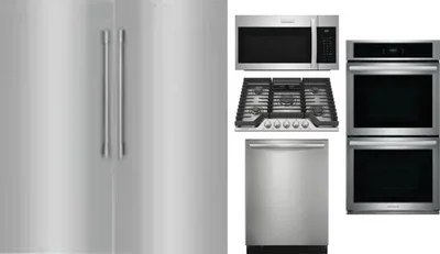 6 Piece Package Includes Refrigerator, Freezer, Cooktop, Wall Oven, Microwave And Dishwasher