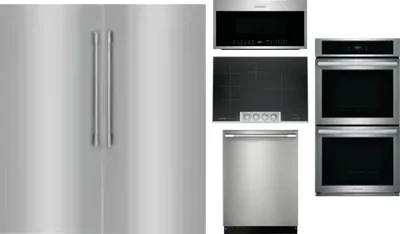 6 Piece Package Includes Refrigerator, Freezer, Cooktop, Wall Oven, Microwave And Dishwasher