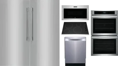 6 Piece Package Includes Refrigerator, Freezer, Cooktop, Wall Oven, Microwave And Dishwasher