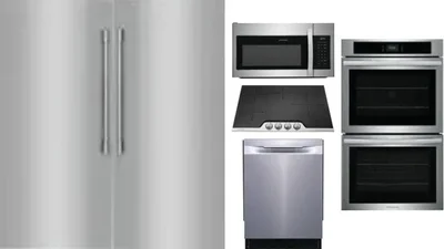 6 Piece Package Includes Refrigerator, Freezer, Cooktop, Wall Oven, Microwave And Dishwasher
