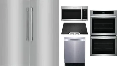 6 Piece Package Includes Refrigerator, Freezer, Cooktop, Wall Oven, Microwave And Dishwasher