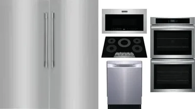 6 Piece Package Includes Refrigerator, Freezer, Cooktop, Wall Oven, Microwave And Dishwasher