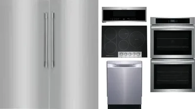 6 Piece Package Includes Refrigerator, Freezer, Cooktop, Wall Oven, Microwave And Dishwasher
