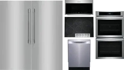 6 Piece Package Includes Refrigerator, Freezer, Cooktop, Wall Oven, Microwave And Dishwasher