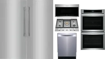 6 Piece Package Includes Refrigerator, Freezer, Cooktop, Wall Oven, Microwave And Dishwasher