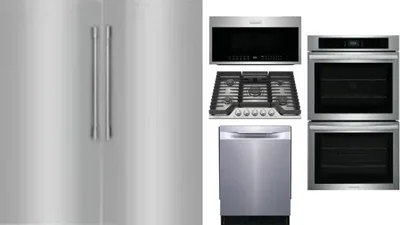 6 Piece Package Includes Refrigerator, Freezer, Cooktop, Wall Oven, Microwave And Dishwasher
