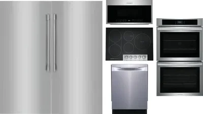 6 Piece Package Includes Refrigerator, Freezer, Cooktop, Wall Oven, Microwave And Dishwasher