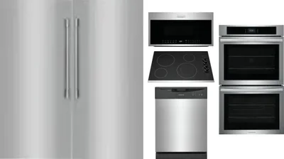 6 Piece Package Includes Refrigerator, Freezer, Cooktop, Wall Oven, Microwave And Dishwasher