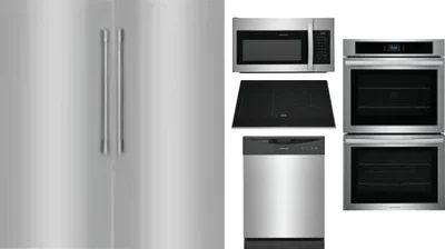 6 Piece Package Includes Refrigerator, Freezer, Cooktop, Wall Oven, Microwave And Dishwasher