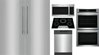 6 Piece Package Includes Refrigerator, Freezer, Cooktop, Wall Oven, Microwave And Dishwasher