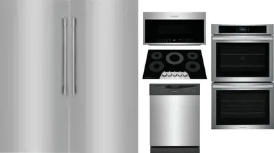 6 Piece Package Includes Refrigerator, Freezer, Cooktop, Wall Oven, Microwave And Dishwasher