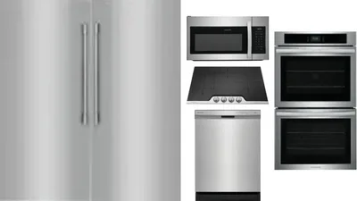 6 Piece Package Includes Refrigerator, Freezer, Cooktop, Wall Oven, Microwave And Dishwasher