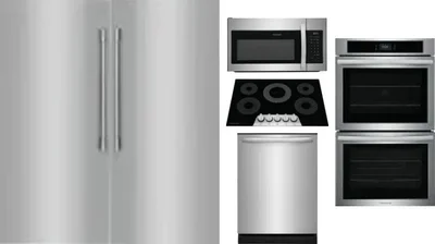 6 Piece Package Includes Refrigerator, Freezer, Cooktop, Wall Oven, Microwave And Dishwasher