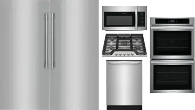 6 Piece Package Includes Refrigerator, Freezer, Cooktop, Wall Oven, Microwave And Dishwasher