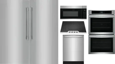 6 Piece Package Includes Refrigerator, Freezer, Cooktop, Wall Oven, Microwave And Dishwasher