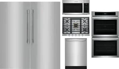 6 Piece Package Includes Refrigerator, Freezer, Cooktop, Wall Oven, Microwave And Dishwasher