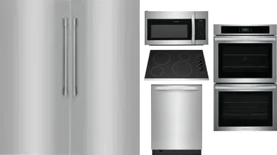 6 Piece Package Includes Refrigerator, Freezer, Cooktop, Wall Oven, Microwave And Dishwasher