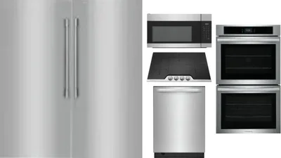 6 Piece Package Includes Refrigerator, Freezer, Cooktop, Wall Oven, Microwave And Dishwasher