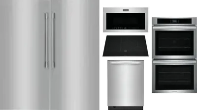 6 Piece Package Includes Refrigerator, Freezer, Cooktop, Wall Oven, Microwave And Dishwasher