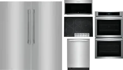 6 Piece Package Includes Refrigerator, Freezer, Cooktop, Wall Oven, Microwave And Dishwasher
