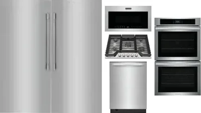 6 Piece Package Includes Refrigerator, Freezer, Cooktop, Wall Oven, Microwave And Dishwasher