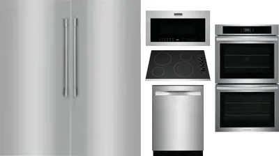 6 Piece Package Includes Refrigerator, Freezer, Cooktop, Wall Oven, Microwave And Dishwasher