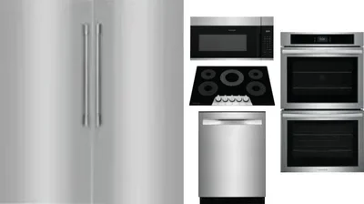 6 Piece Package Includes Refrigerator, Freezer, Cooktop, Wall Oven, Microwave And Dishwasher