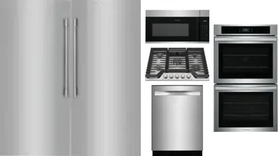 6 Piece Package Includes Refrigerator, Freezer, Cooktop, Wall Oven, Microwave And Dishwasher
