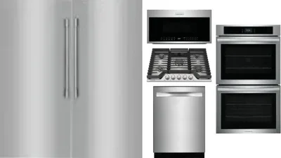 6 Piece Package Includes Refrigerator, Freezer, Cooktop, Wall Oven, Microwave And Dishwasher