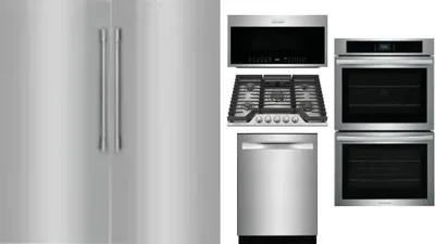 6 Piece Package Includes Refrigerator, Freezer, Cooktop, Wall Oven, Microwave And Dishwasher