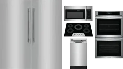 6 Piece Package Includes Refrigerator, Freezer, Cooktop, Wall Oven, Microwave And Dishwasher