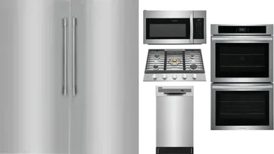 6 Piece Package Includes Refrigerator, Freezer, Cooktop, Wall Oven, Microwave And Dishwasher