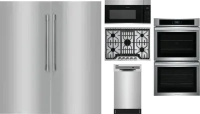 6 Piece Package Includes Refrigerator, Freezer, Cooktop, Wall Oven, Microwave And Dishwasher