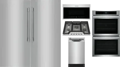 6 Piece Package Includes Refrigerator, Freezer, Cooktop, Wall Oven, Microwave And Dishwasher