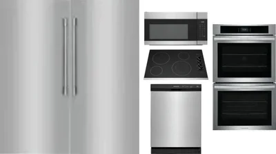 6 Piece Package Includes Refrigerator, Freezer, Cooktop, Wall Oven, Microwave And Dishwasher