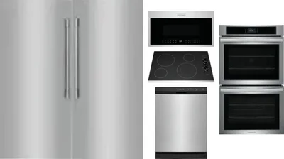 6 Piece Package Includes Refrigerator, Freezer, Cooktop, Wall Oven, Microwave And Dishwasher