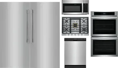 6 Piece Package Includes Refrigerator, Freezer, Cooktop, Wall Oven, Microwave And Dishwasher