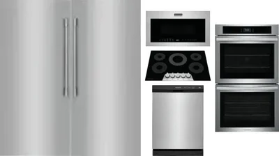 6 Piece Package Includes Refrigerator, Freezer, Cooktop, Wall Oven, Microwave And Dishwasher