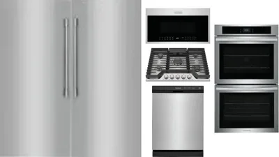 6 Piece Package Includes Refrigerator, Freezer, Cooktop, Wall Oven, Microwave And Dishwasher