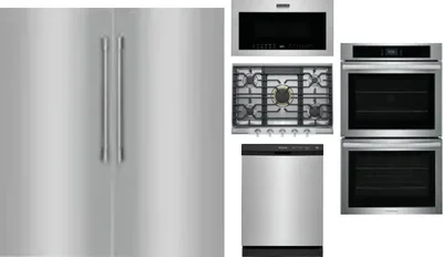 6 Piece Package Includes Refrigerator, Freezer, Cooktop, Wall Oven, Microwave And Dishwasher
